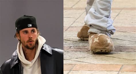 justin bieber louis vuitton shoes|Justin Bieber Gets Cozy in Fluffy Louis Vuitton .